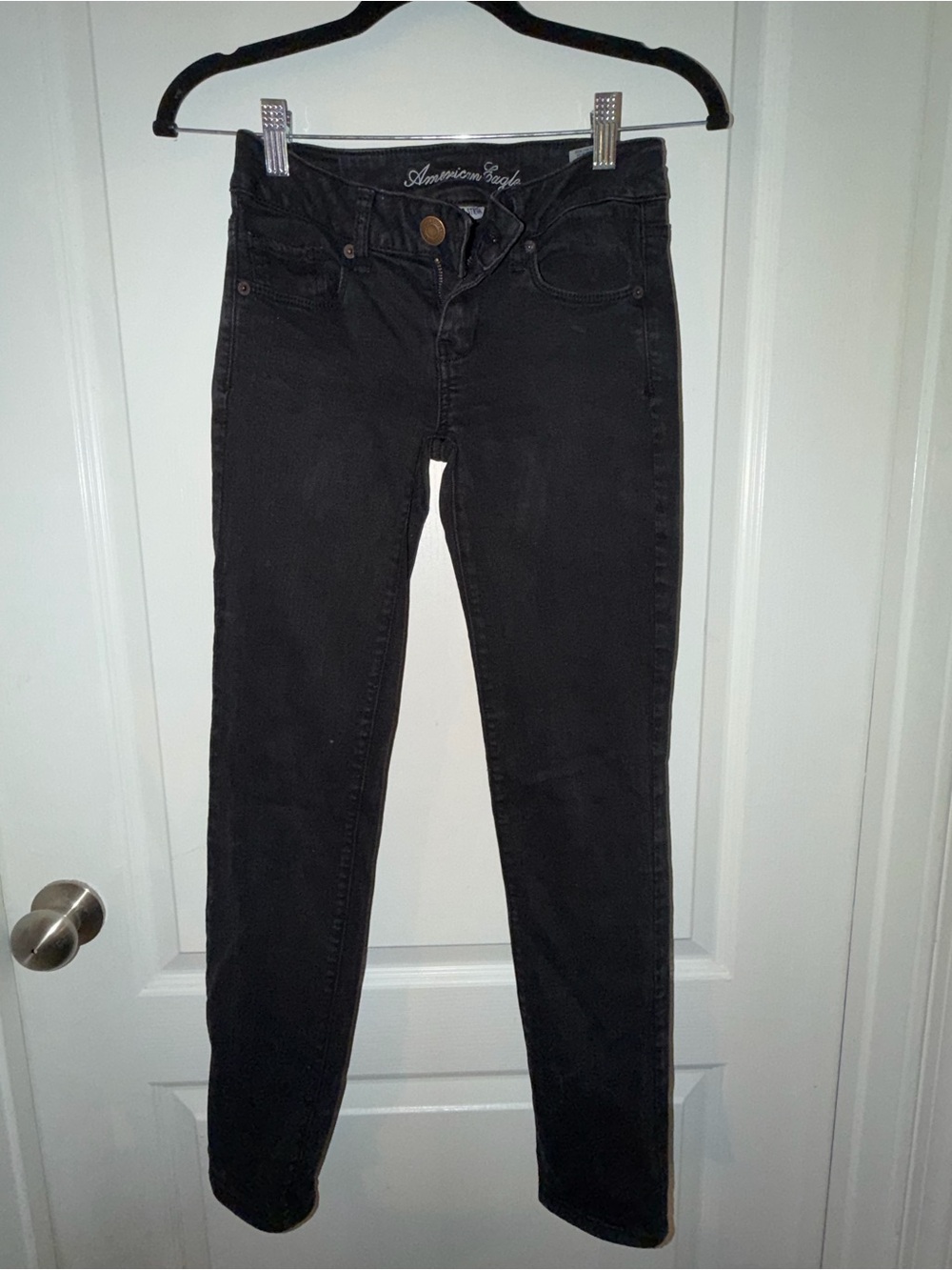 American Eagle black skinny jeans